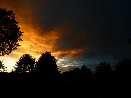 Eindrucksvoller Sonnenuntergang Bad Zwischenahn